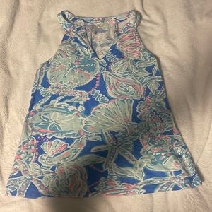 Tropical tank top, Lily Pulitzer V neck